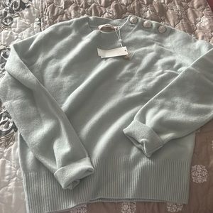 Tory Burch Iced Blue top